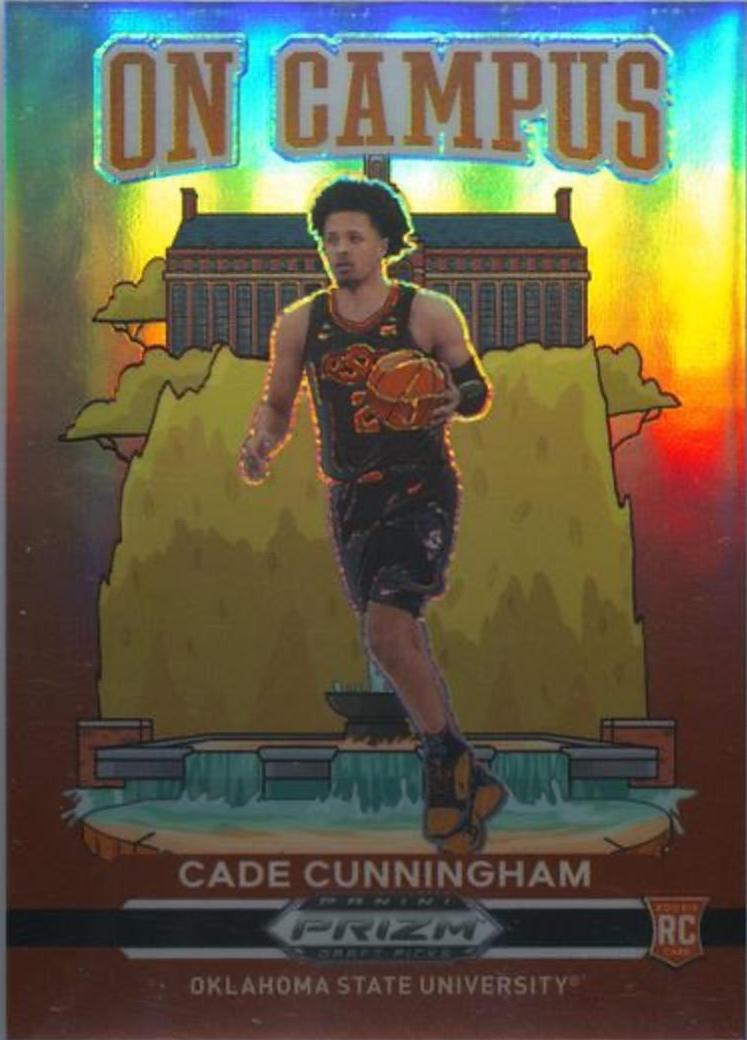 Cade Cunningham #1 Basketball Cards 2021 Panini Prizm Draft Picks On Campus