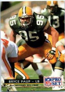 Bryce Paup #175 Football Cards 1992 Pro Set