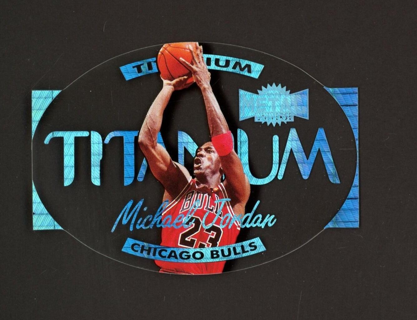 Michael Jordan #1 Basketball Cards 1997 Metal Universe Titanium
