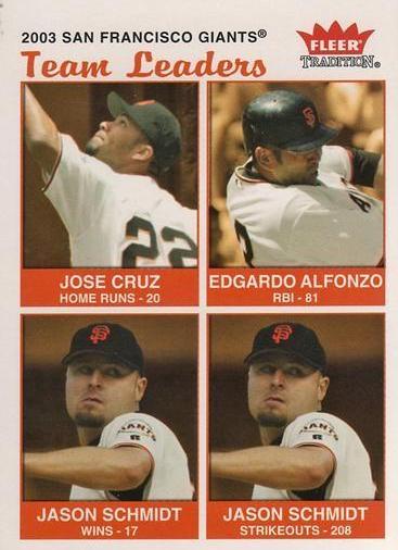 San Francisco Giants #35 Baseball Cards 2004 Fleer Tradition