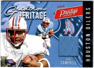 Earl Campbell #GH-EC Football Cards 2020 Panini Prestige Gridiron Heritage