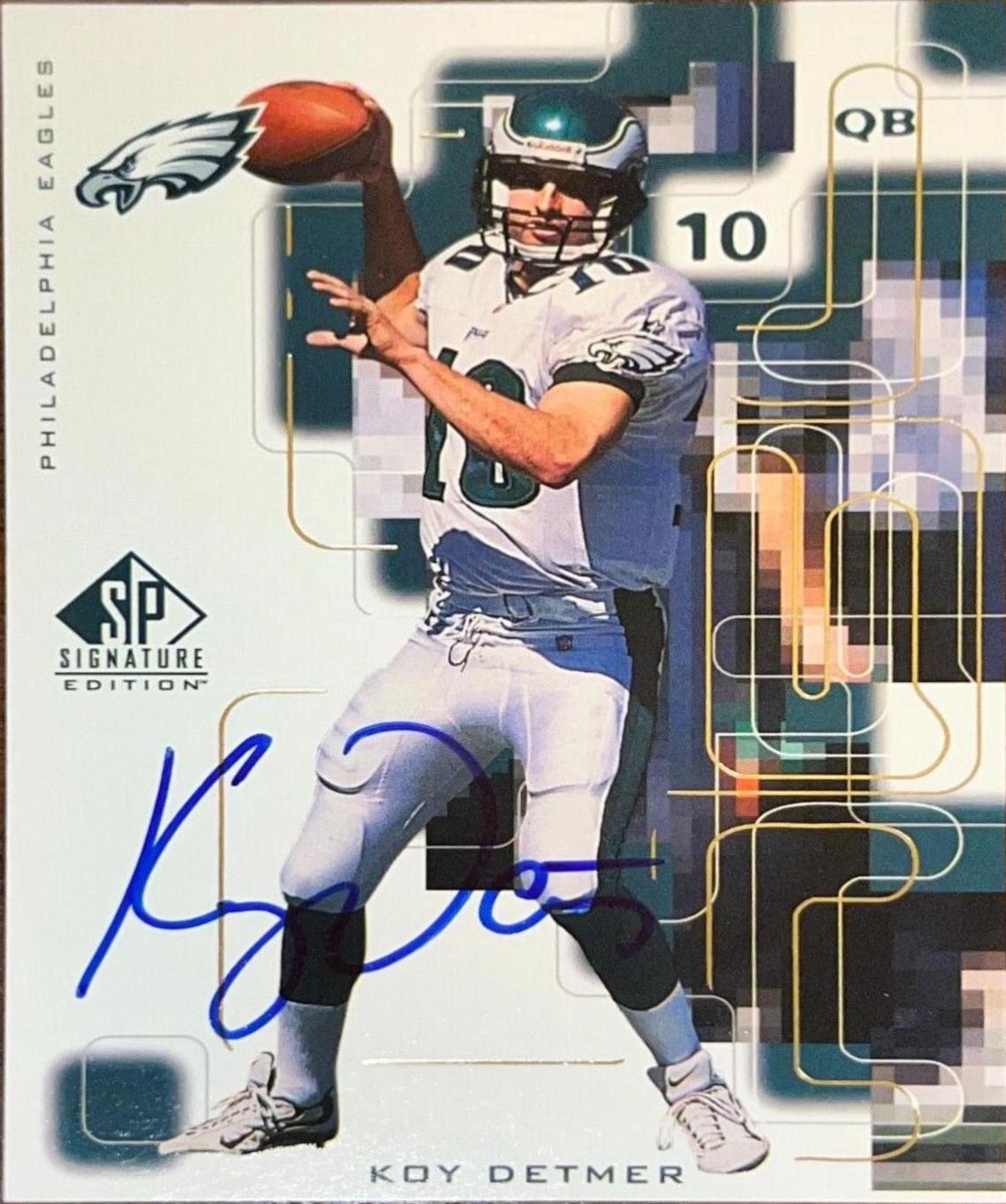 Koy Detmer #KD 1999 Sp Signature Football
