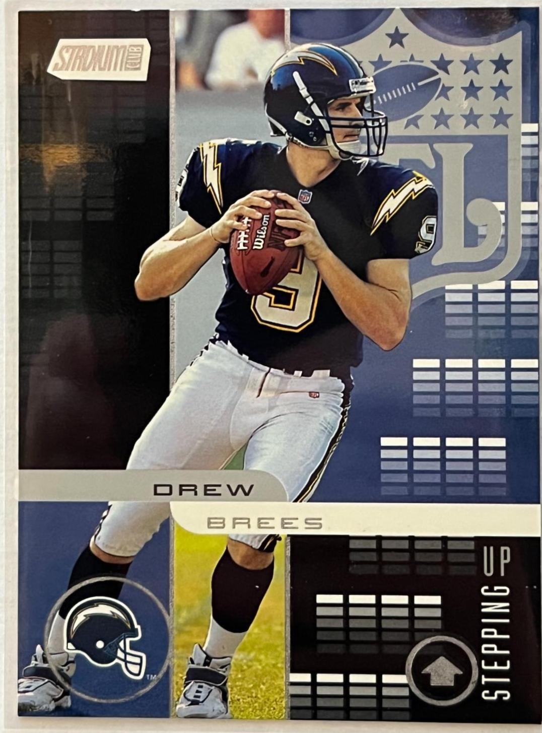 Drew Brees #SU7 Football Cards 2001 Stadium Club Stepping Up