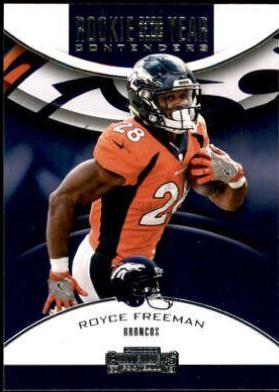Royce Freeman Football Cards 2018 Panini Contenders Rookie of the Year