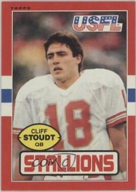 Cliff Stoudt #29 Football Cards 1985 Topps USFL