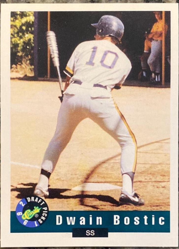 Dwain Bostic #34 Baseball Cards 1992 Classic Draft Picks