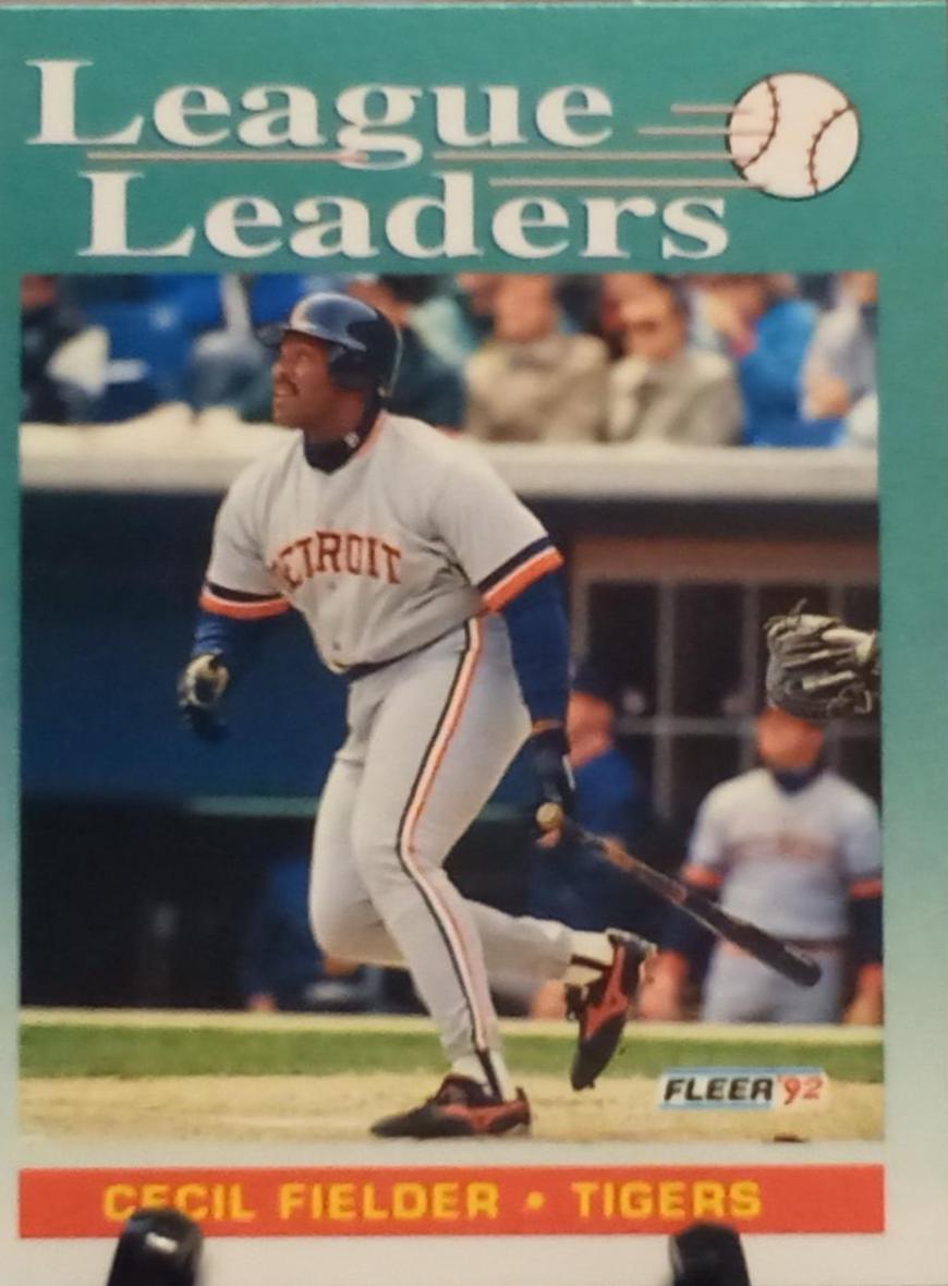 Cecil Fielder #692 Baseball Cards 1992 Fleer