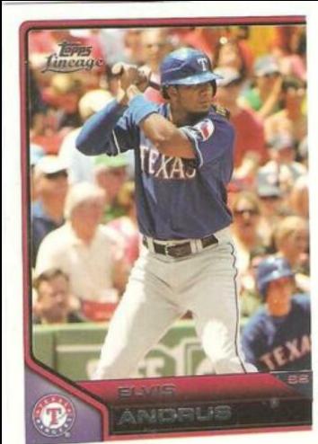 Elvis Andrus #12 Baseball Cards 2011 Topps Lineage