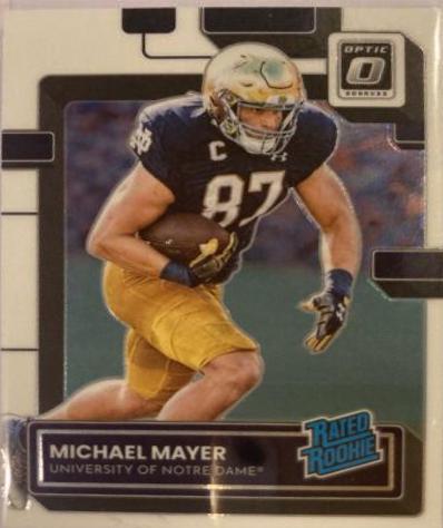 Michael Mayer #13 Football Cards 2023 Panini Chronicles Draft Picks Donruss Optic Rated Rookie