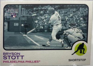 Bryson Stott #605 2022 Topps Heritage Baseball