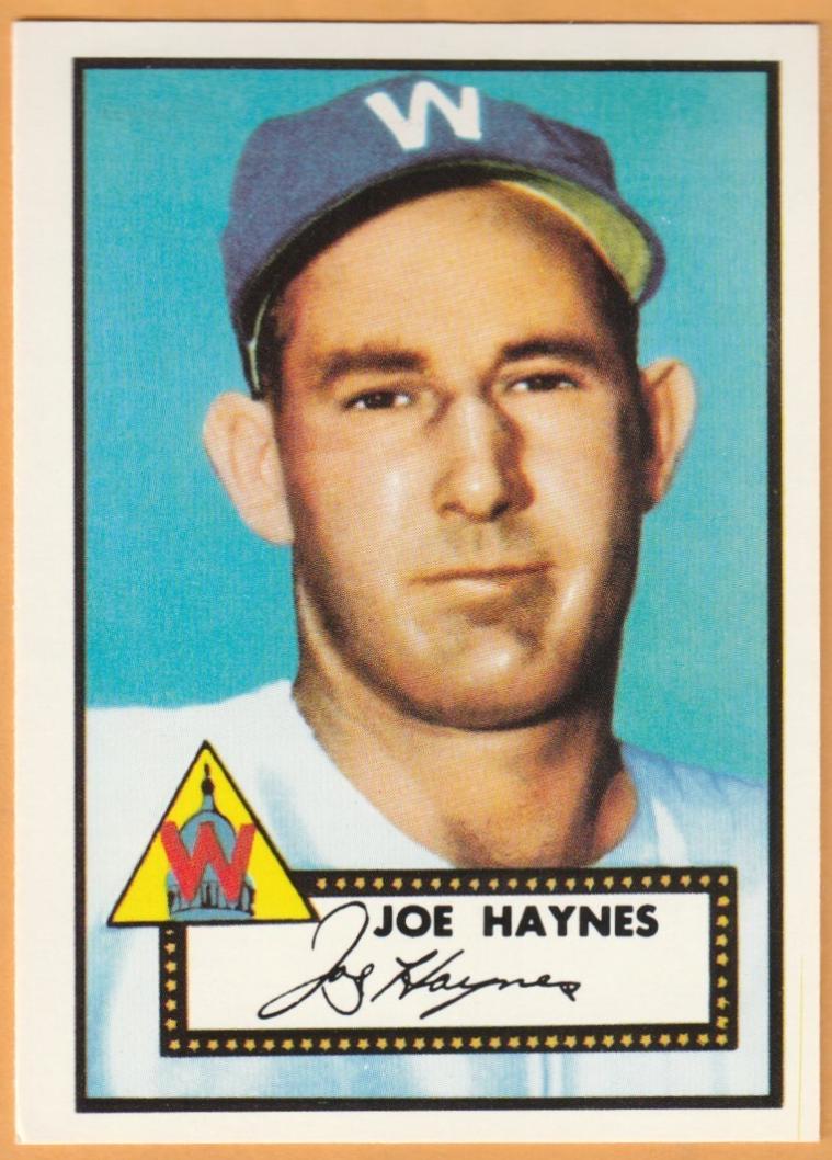 Joe Haynes #145 1983 Topps 1952 Reprint Baseball