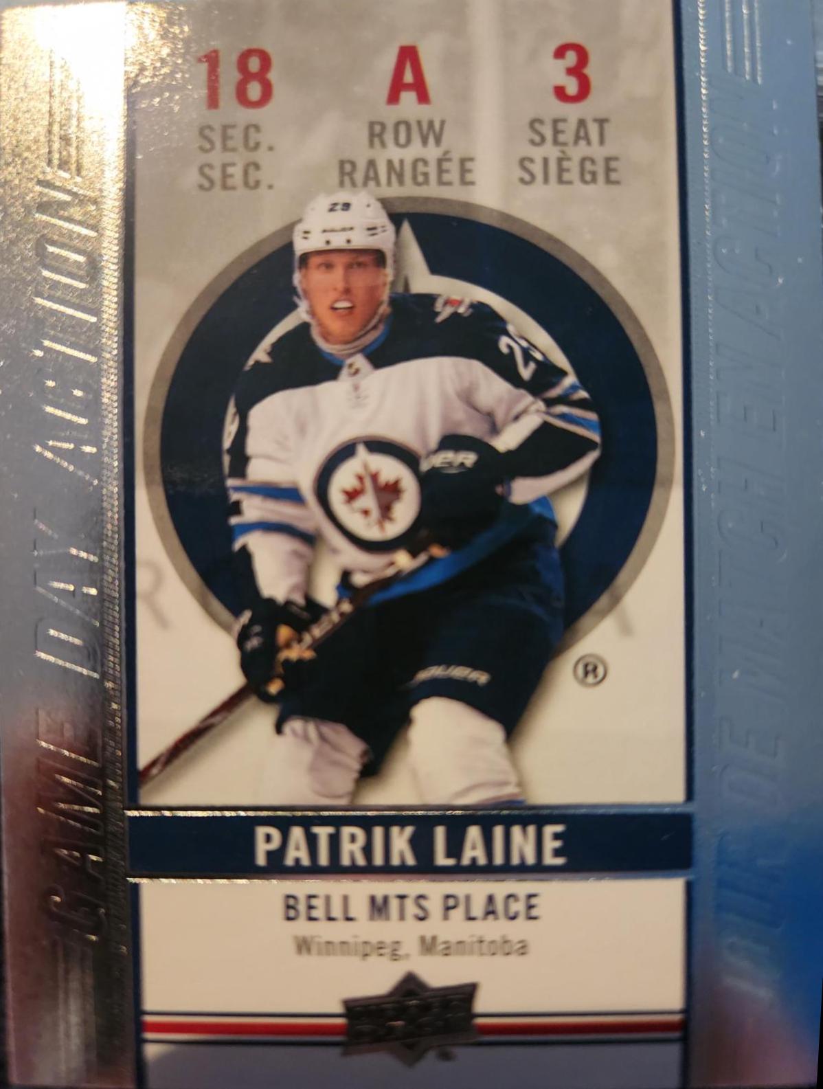 Patrik Laine #GDA-3 Hockey Cards 2018 Upper Deck Tim Hortons Game Day Action