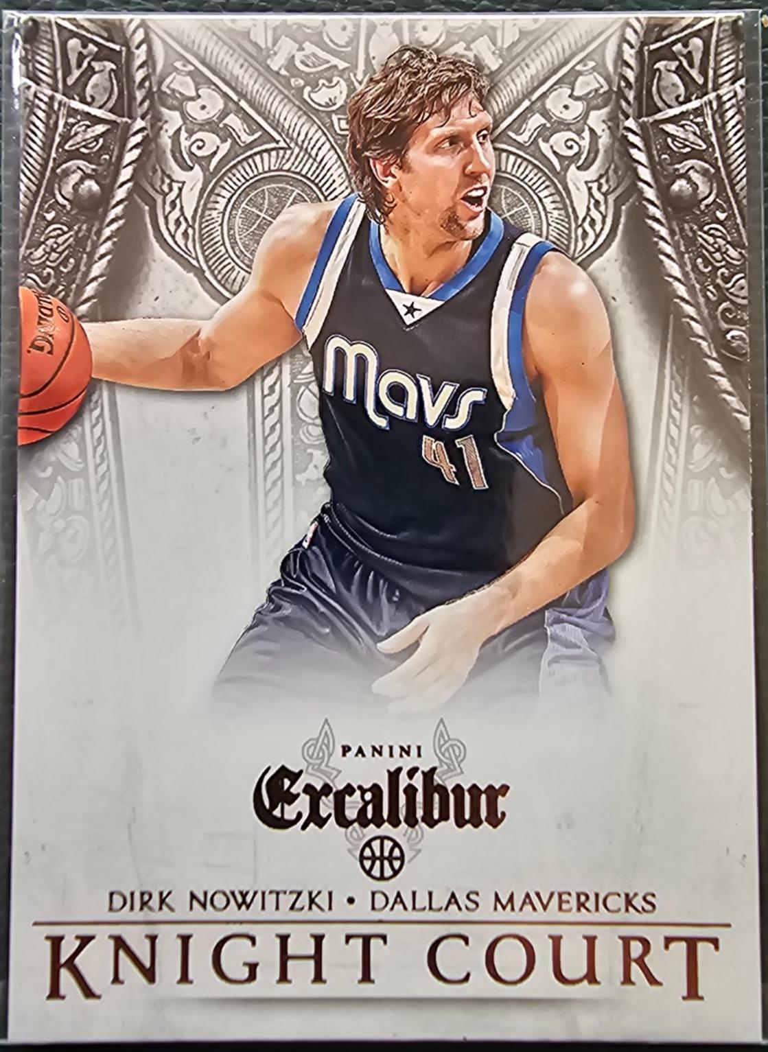 Dirk Nowitzki #5 Basketball Cards 2014 Panini Excalibur Knight Court