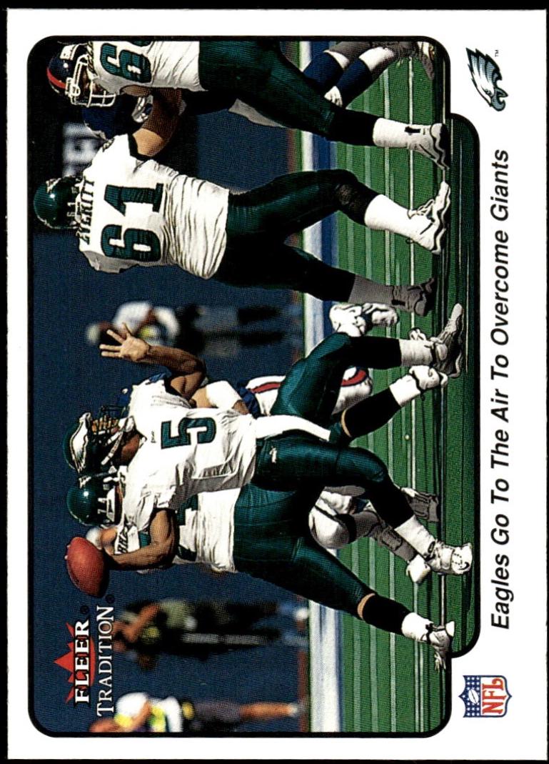 Eagles Go to the Air to Overcome Giants #388 2000 Fleer Tradition Football