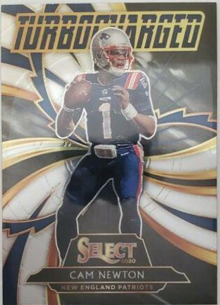 Cam Newton #T11 Football Cards 2020 Panini Select Turbocharged