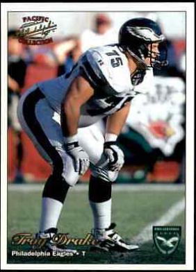 Troy Drake #244 1997 Pacific Philadelphia Football