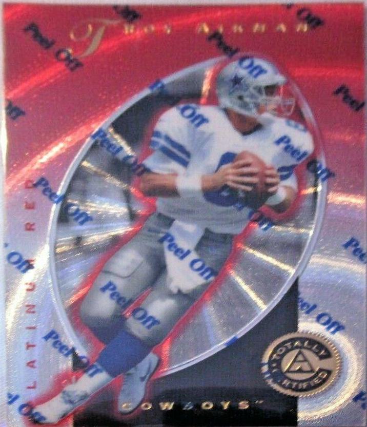 Troy Aikman #6 Football Cards 1997 Pinnacle Totally Certified