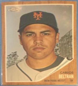 Carlos Beltran #136 Baseball Cards 2011 Topps Heritage Chrome