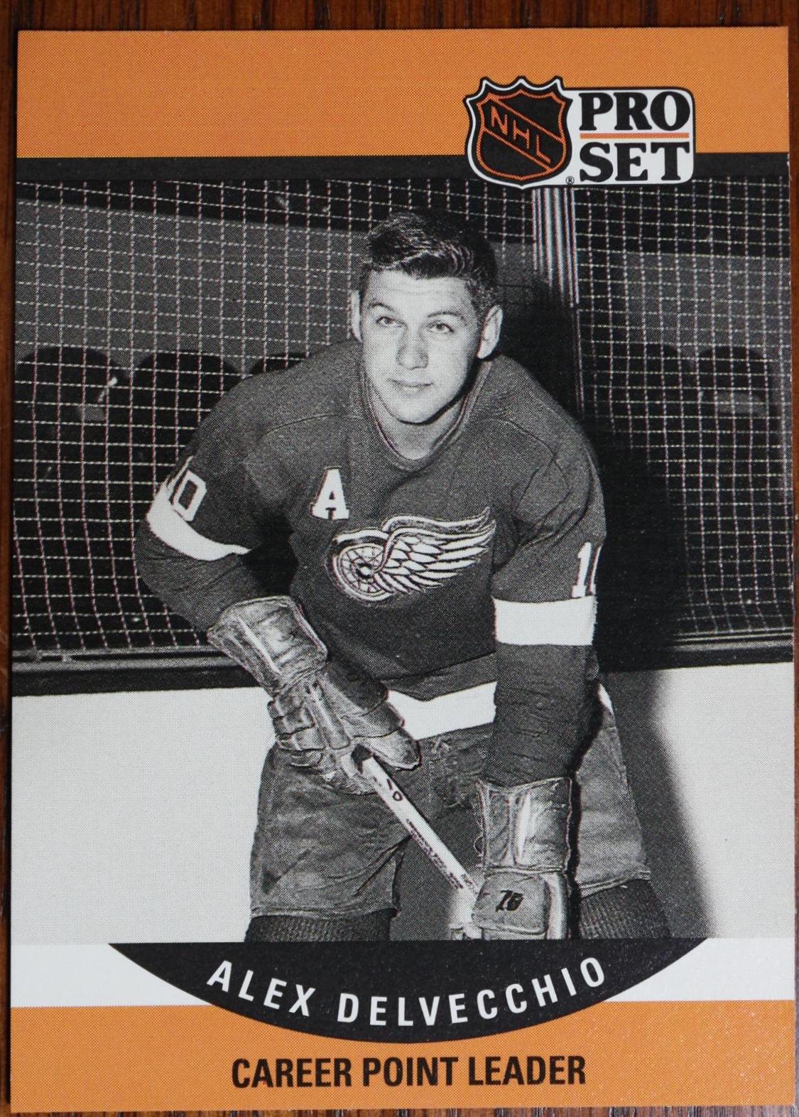 Alex Delevecchio #652 Hockey Cards 1990 Pro Set