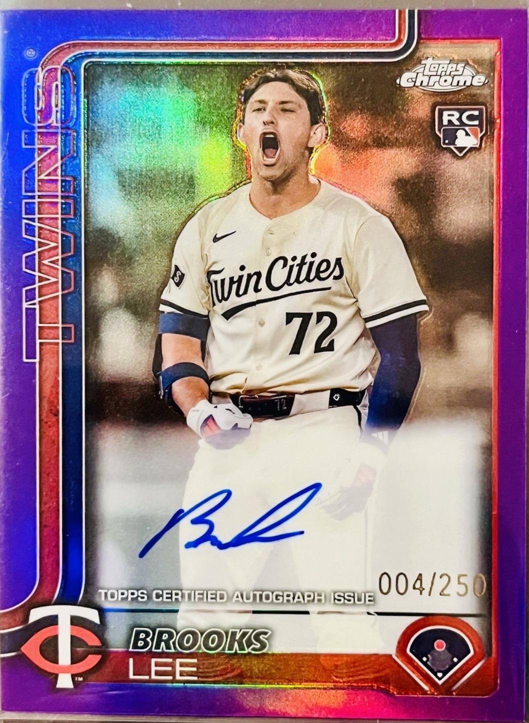 Brooks Lee [Purple Refractor] #RA-BL Prices | 2025 Topps Chrome