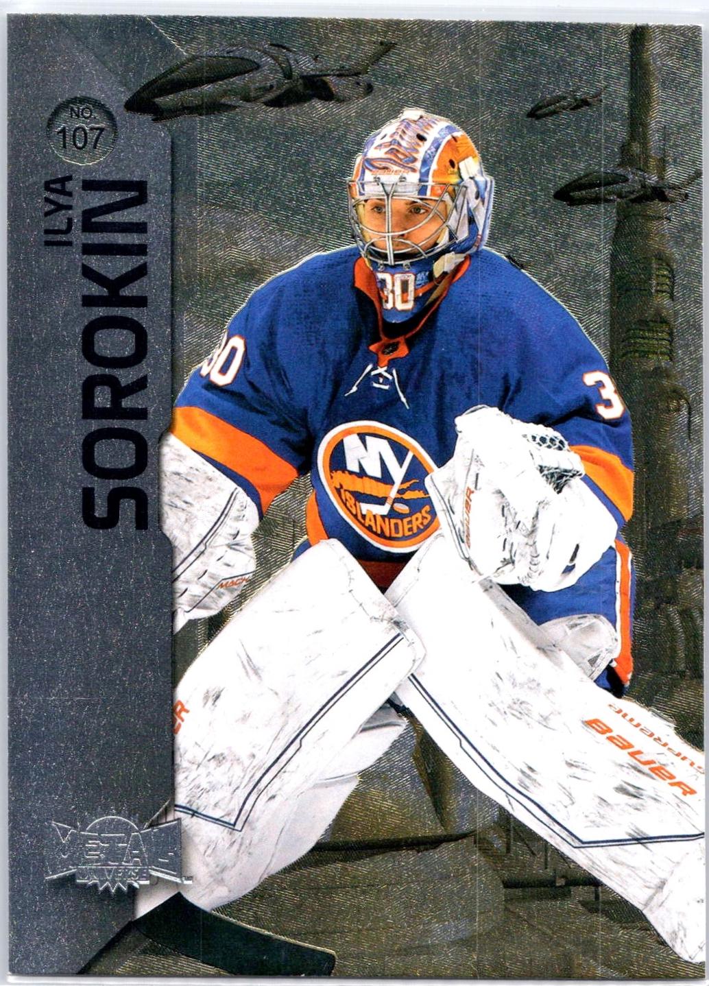 Ilya Sorokin #107 2023-24 SkyBox Metal Universe Hockey