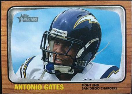 Antonio Gates #45 Football Cards 2005 Topps Heritage
