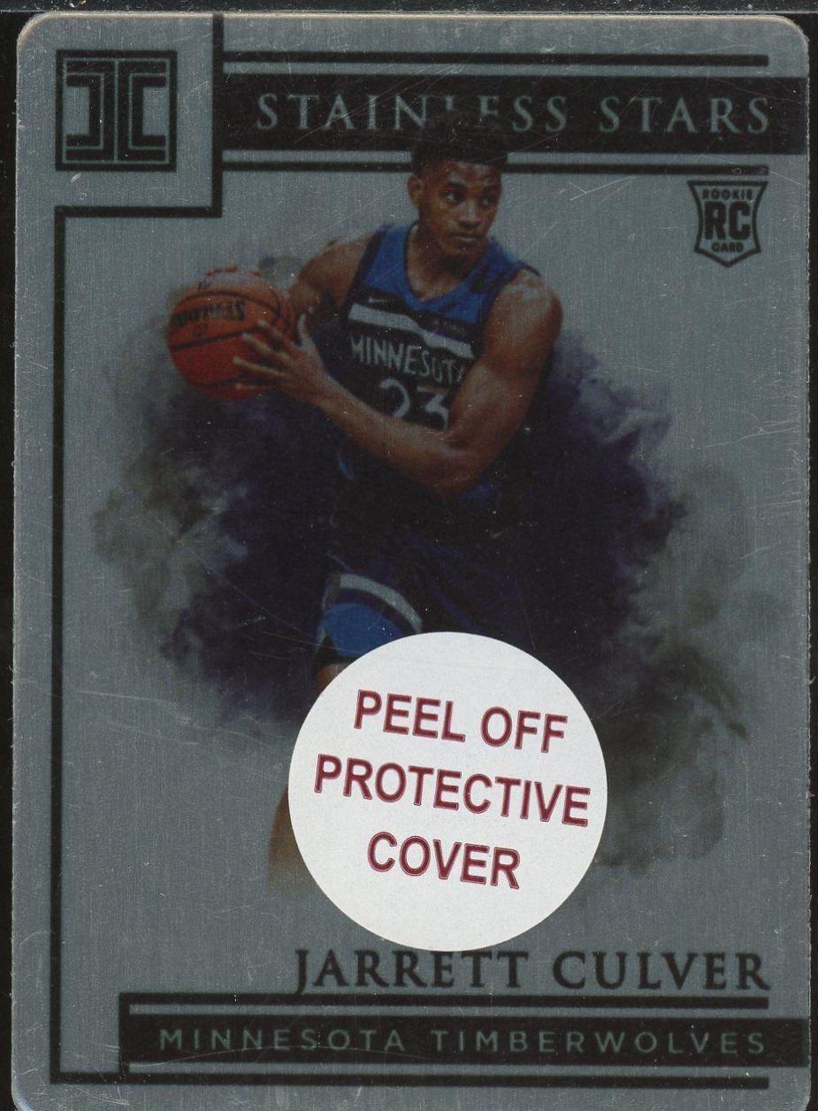 Jarrett Culver #13 Basketball Cards 2019 Panini Impeccable Stainless Stars