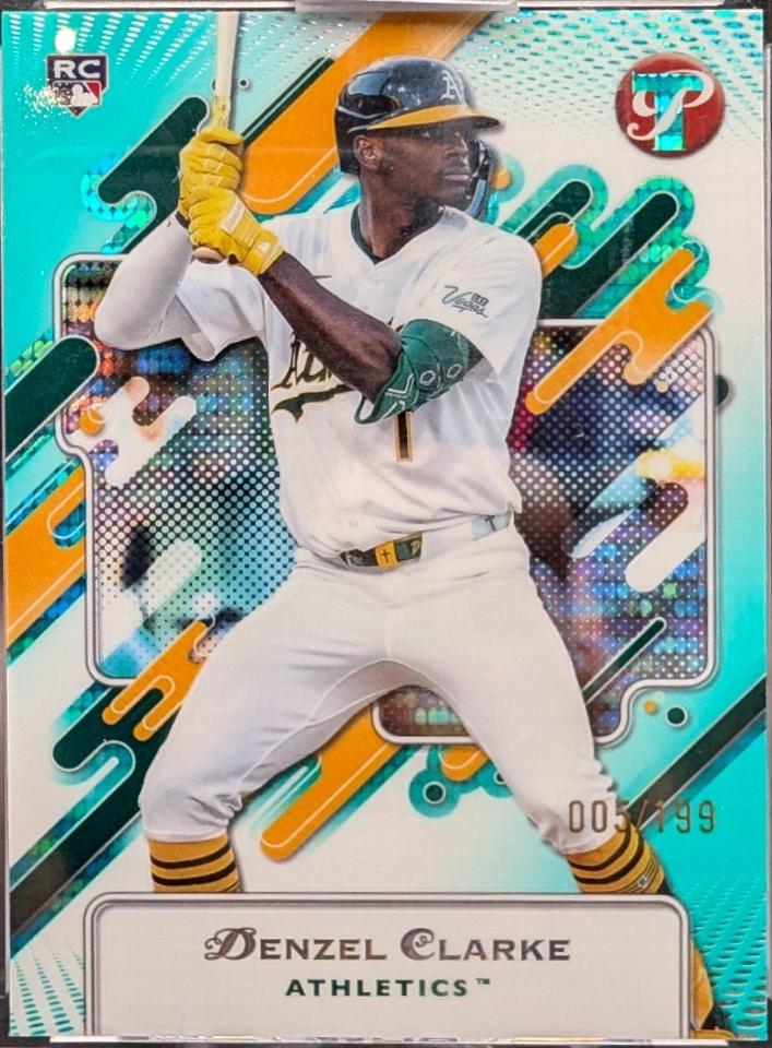 Denzel Clarke [Encased Aqua Refractor] #51