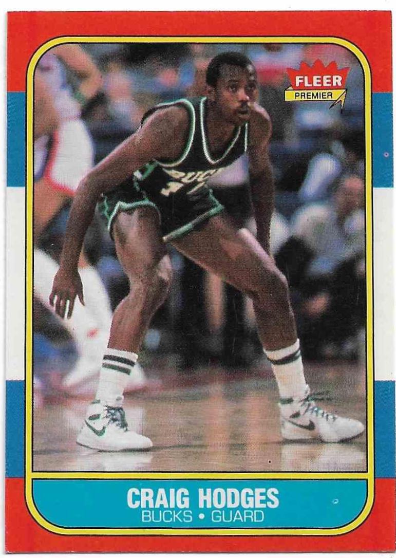 Craig Hodges #47 Basketball Cards 1986 Fleer