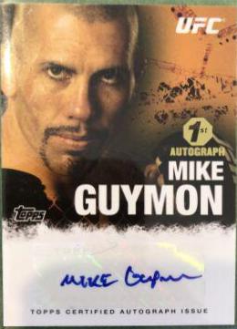 Mike Guymon #FA-MG Ufc Cards 2010 Topps UFC Autographs