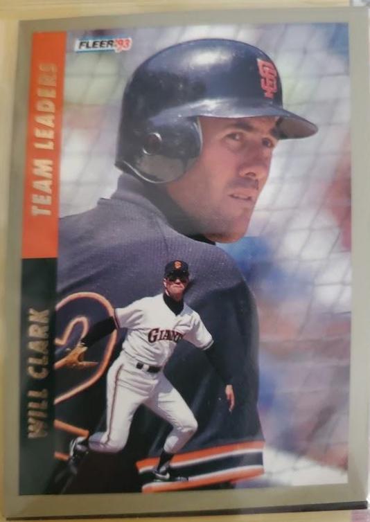 Will Clark #1 Baseball Cards 1993 Fleer
