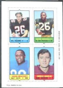 Billy Lothridge, Herb Adderley, John Mackey, Charlie Gogolak