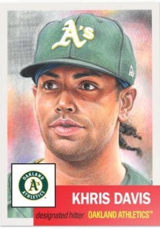 Khris Davis #150 Baseball Cards 2019 Topps Living