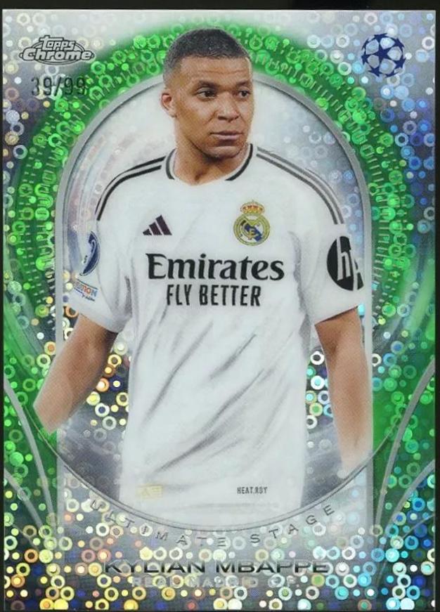 Kylian Mbappe #USC-48 Soccer Cards 2024 Topps Chrome UEFA Club Ultimate Stage