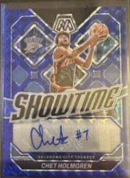 Chet Holmgren #6 Basketball Cards 2023 Panini Mosaic Showtime Signatures