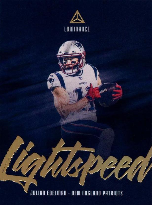 Julian Edelman #LS12 Football Cards 2019 Panini Luminance Lightspeed