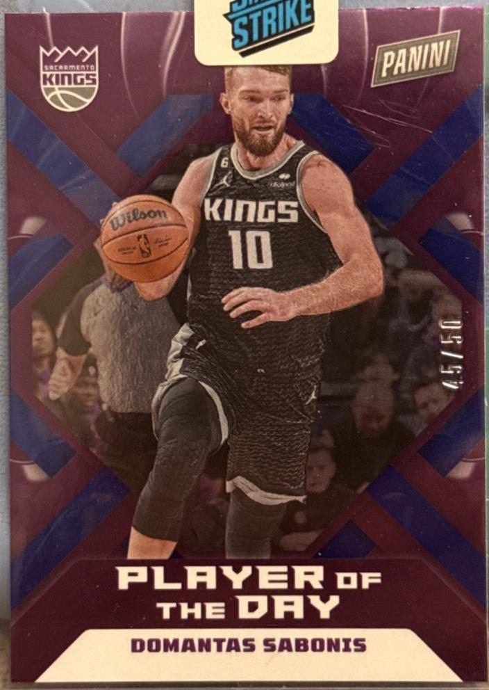 Domantas Sabonis #14 2022 Panini Player Of The Day Basketball