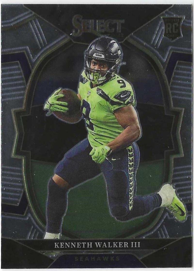 Kenneth Walker III #2 Football Cards 2022 Panini Select