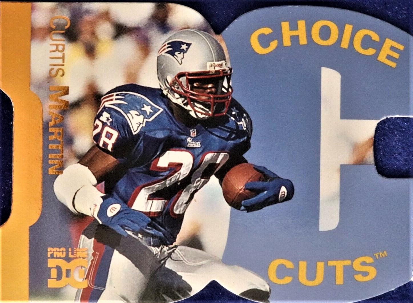 Curtis Martin #CHC6 Football Cards 1998 Pro Line DC III Choice Cuts