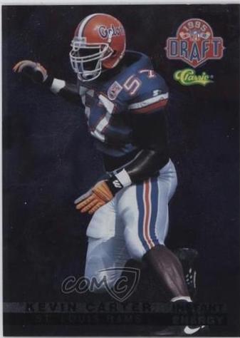 Kevin Carter #IE8 Football Cards 1995 Classic NFL Rookies Instant Energy
