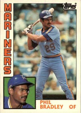 Phil Bradley #15T Baseball Cards 1984 Topps Traded