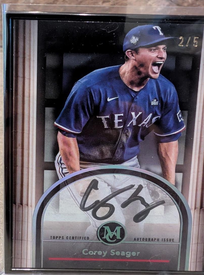 Corey Seager #FMA-CSE 2024 Topps Museum Collection Baseball Framed Autographs