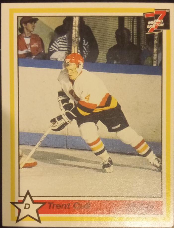 Trent Cull #281 Hockey Cards 1990 7th Inning Sketch Ohl