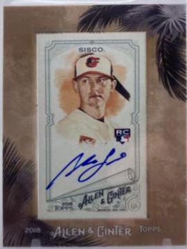 Chance Sisco #MA-CS Baseball Cards 2018 Topps Allen & Ginter Framed Mini Autographs