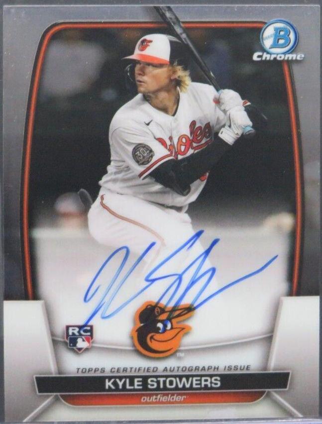 Kyle Stowers #CRA-KS Baseball Cards 2023 Bowman Chrome Rookie Autographs