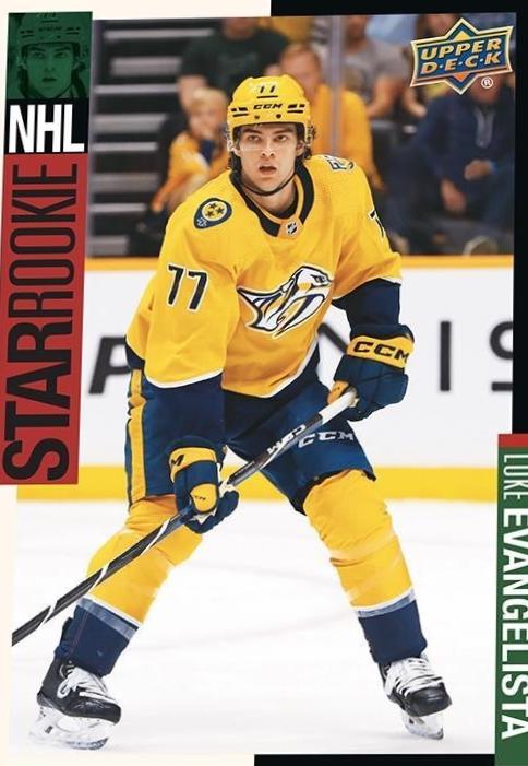 Luke Evangelista #SR-14 2023 Upper Deck Rookie Debut Hockey