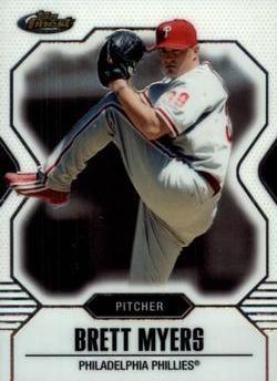 Brett Myers #21 Baseball Cards 2007 Finest