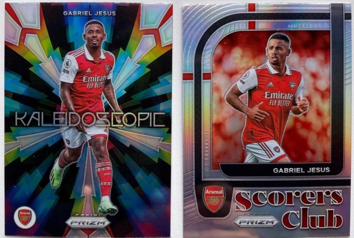 Gabriel Jesus #11 Soccer Cards 2022 Panini Prizm Premier League Kaleidoscopic