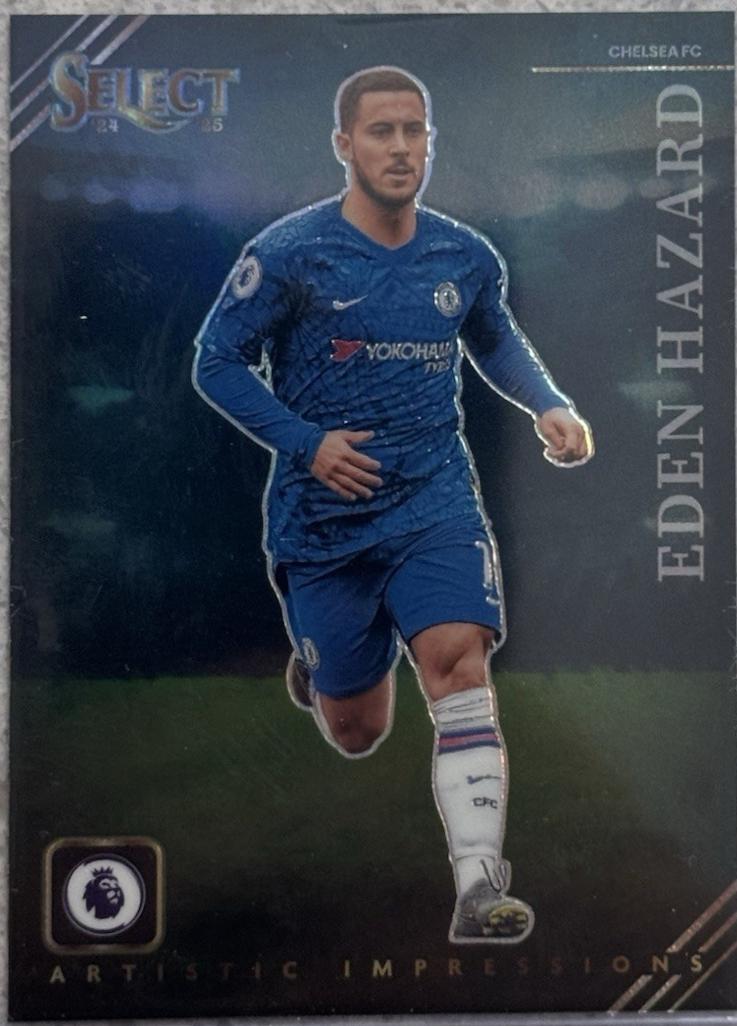 Eden Hazard #22 Soccer Cards 2024 Panini Select Premier League Artistic Impressions