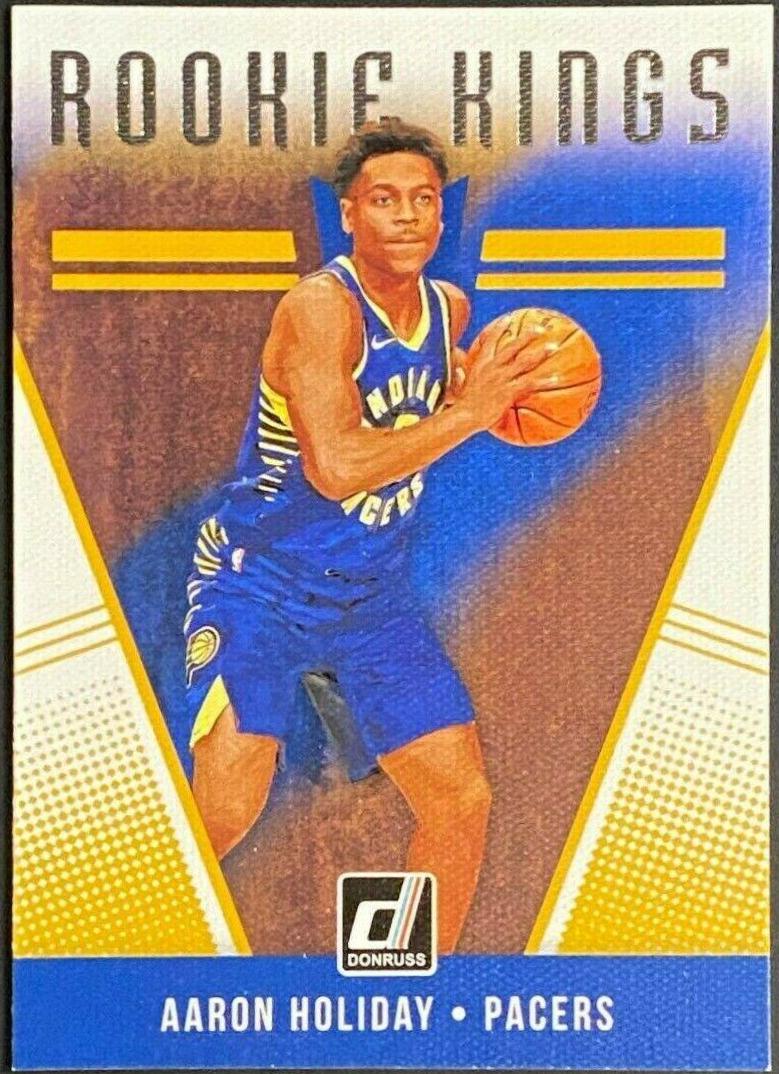 Aaron Holiday #6 Basketball Cards 2018 Panini Donruss Rookie Kings